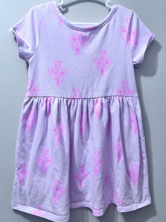 Cat & Jack Other - Cat & Jack Pink Floral Short Sleeve Girls Dress with Pink Print, Size 4T